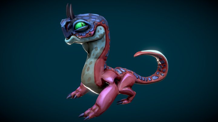 Lizard Creature ccw 3D Model