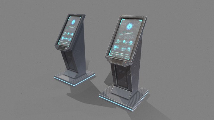 Scifi Control panels 3D Model