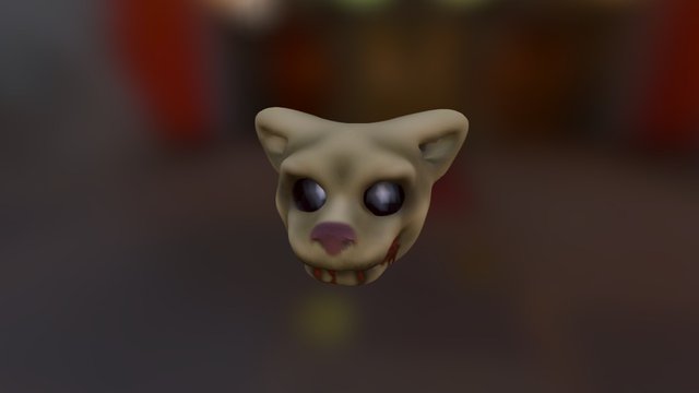 Halloween Cat 3D Model