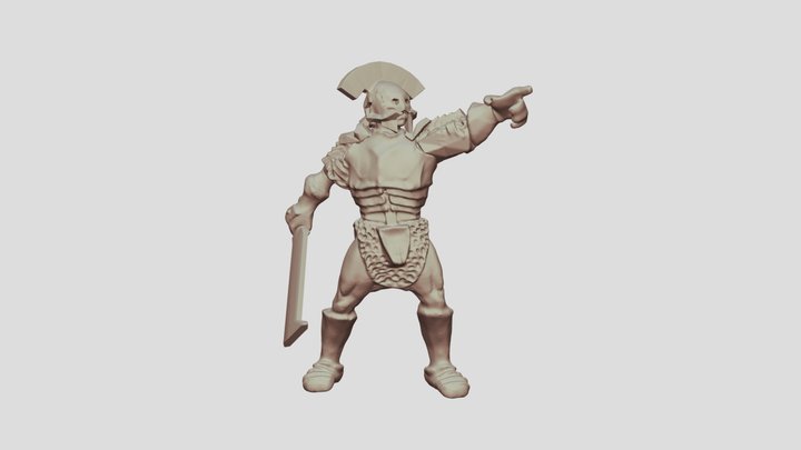 Middle-Earth Isengard Uruk-Hai Captain Sword 1 3D Model