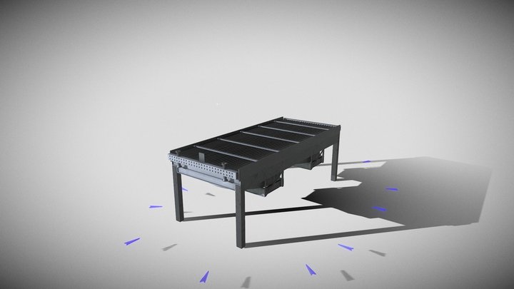 Air Cooler Heat Exchanger 3D Model