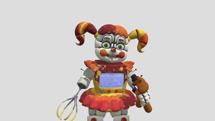 Claw Machine Baby 3D Model