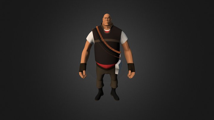 TF2 - Heavy Weapons Guy 3D Model