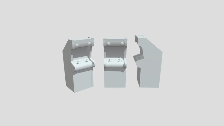 Arcade Cabinet Model 3D Model