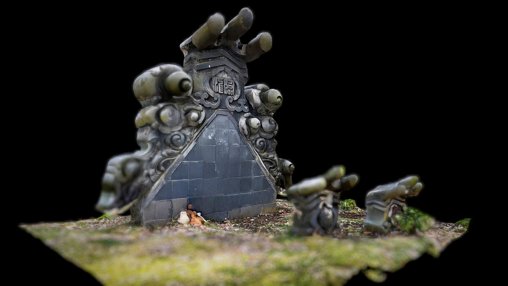 臨江寺の鬼瓦：Demon tile of Rinko-ji Temple