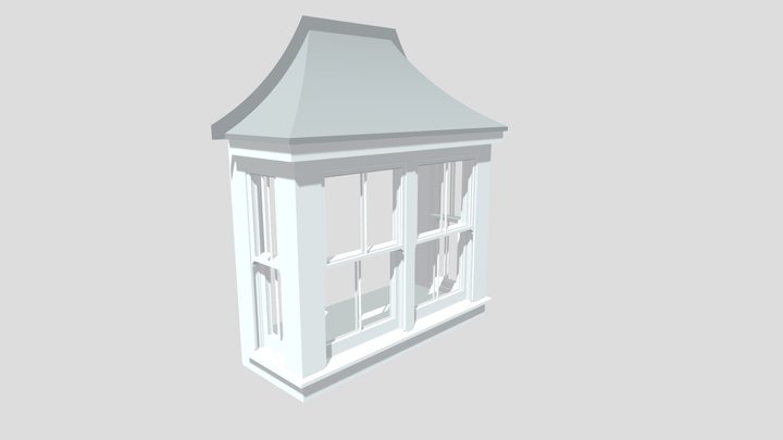 model bay window with roof 3D Model