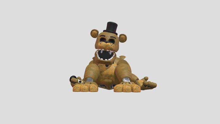 Unwithered Golden Fredbear 3D Model