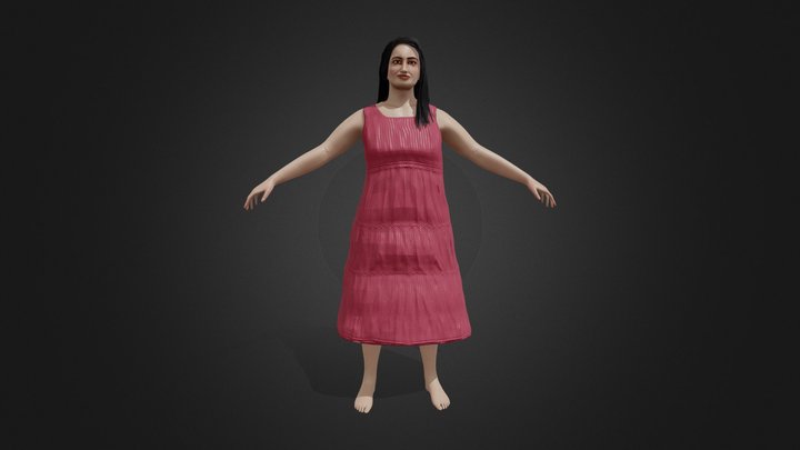 Realistic Female - Game Ready 3D Character 3D Model