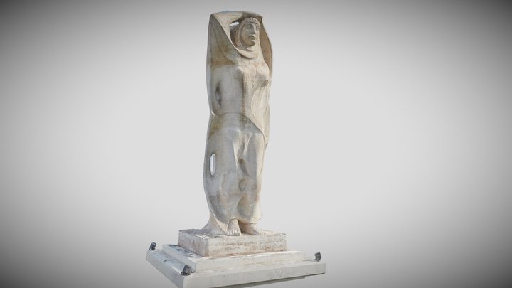 The Mother statue by Khalid Al-Rahal in Baghdad 3D Model