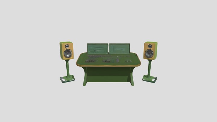 audio mixing console 3D Model