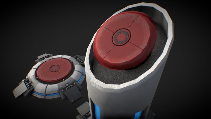 Portal Buttons 3D Model