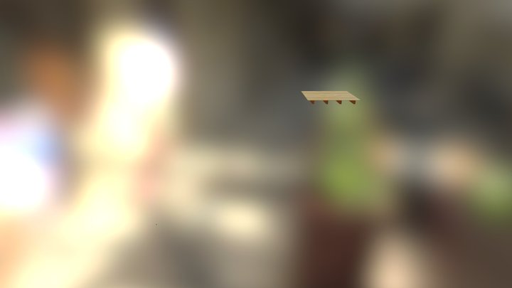 Entarimado y envigado visto 3D Model