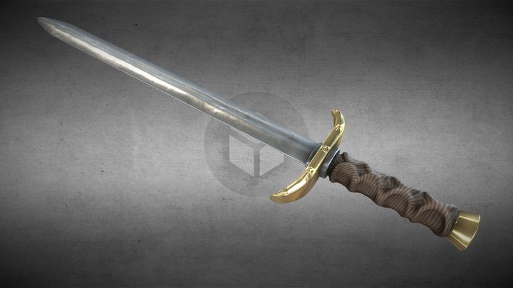 King's Sword 3D Model - PBR Ready 3D Model