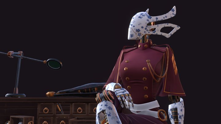 Stylized Character | Victorian Automaton 3D Model