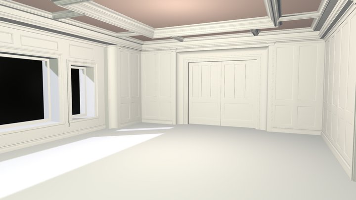 Wood Paneling and ceiling 3D Model