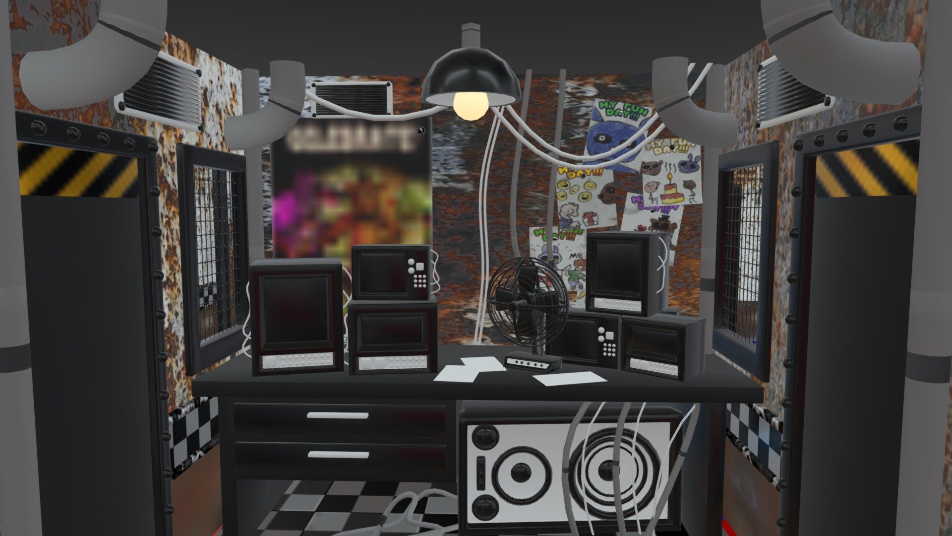 Fnaf 1 Map By Torres Eevee Vers - Download Free 3D model by Sr.Cake P3D ...