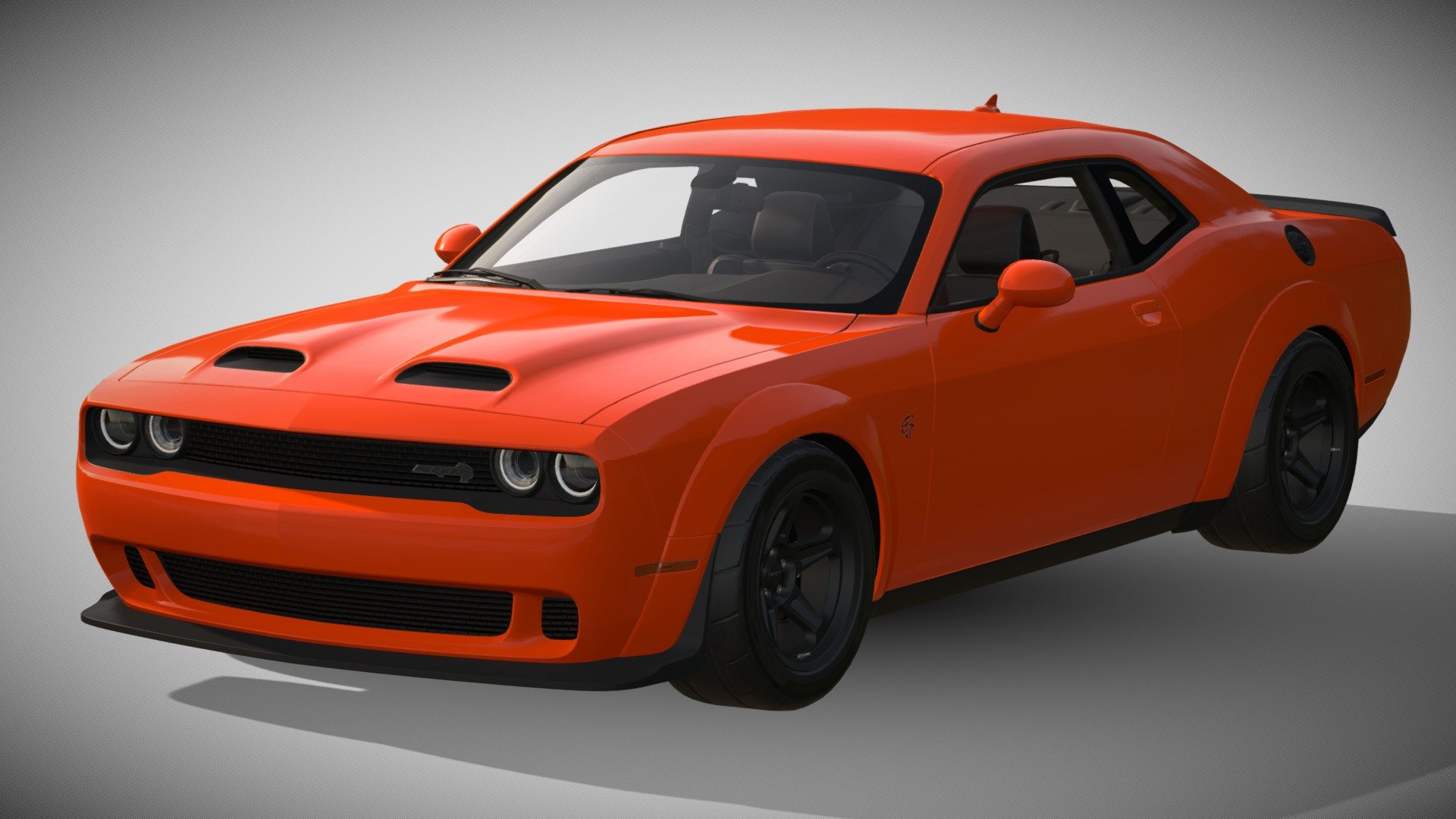 2020 Dodge Challenger SRT Super Stock - Download Free 3D model by