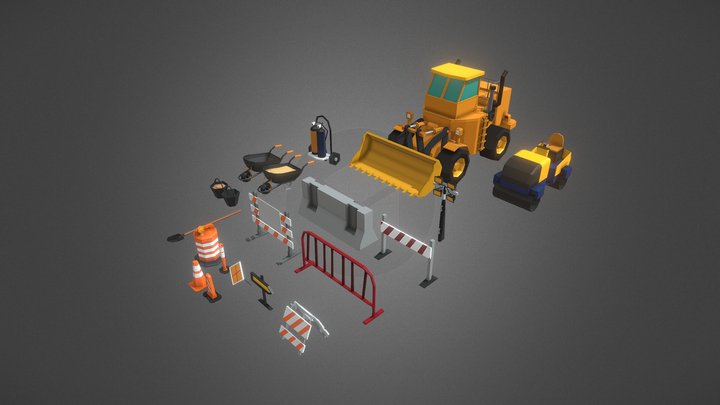 Construction Tools & Equipment 3D Model