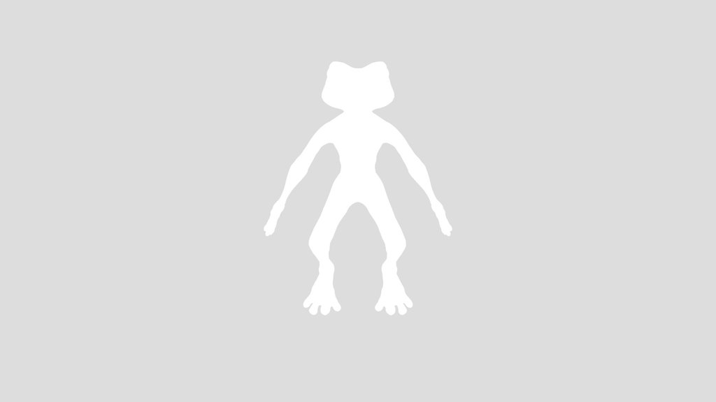 Cute Bipedal Frog Rigged