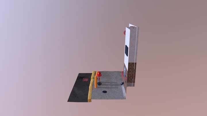 Soeung Hydrant Scene 3D Model