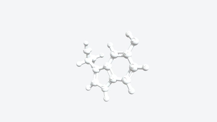 Serotonin 3D Molecular Model — CAS 50-67-9