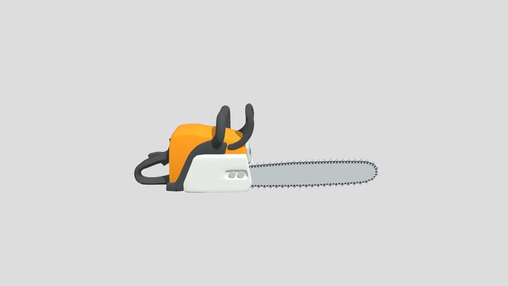 Chainsaw_Active 3D Model