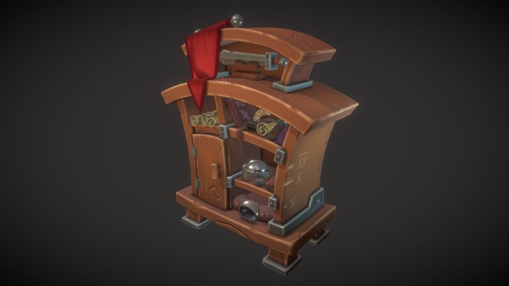 Closet of a Young Warrior 3D Model