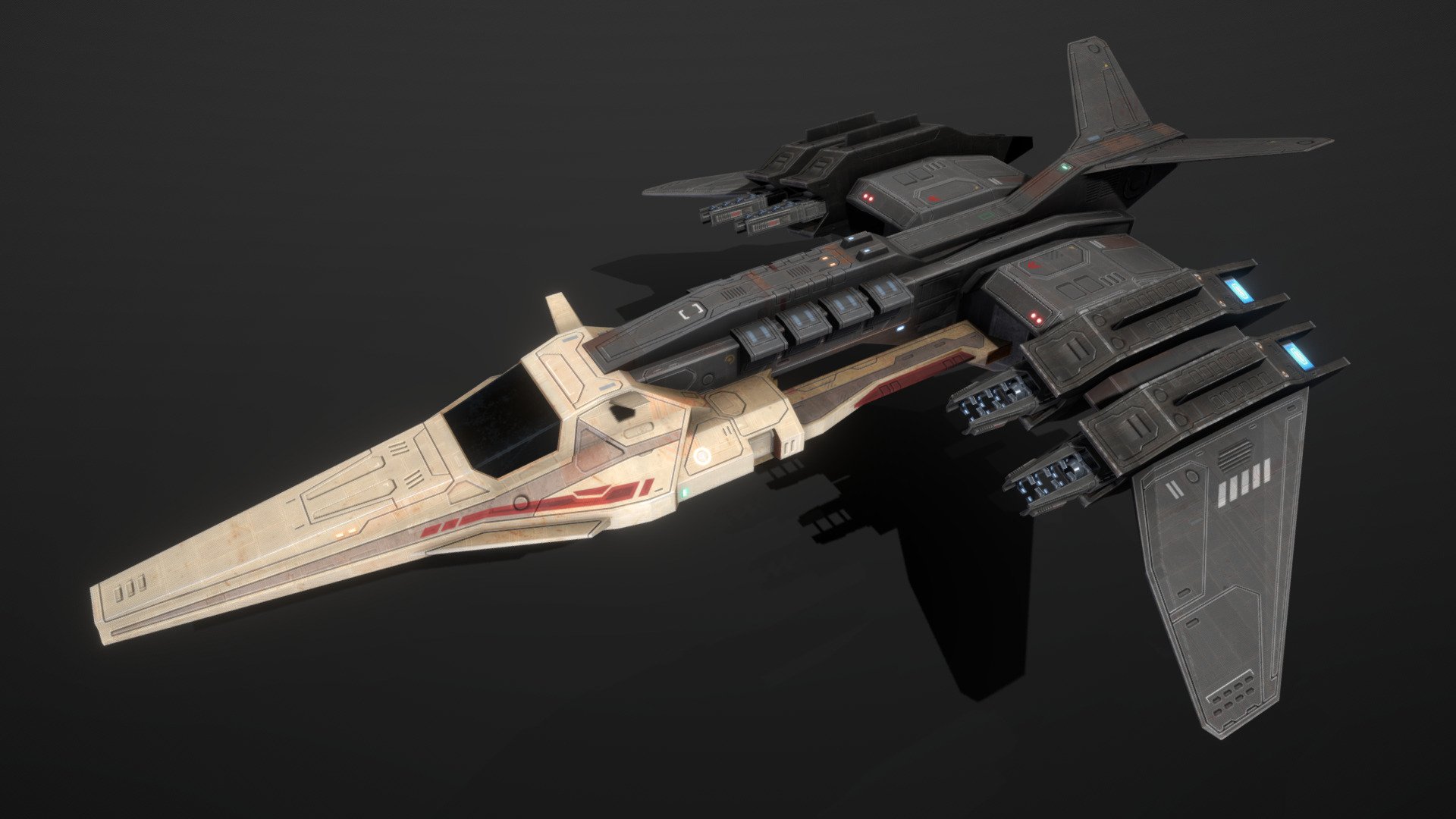 Helicon Corp Fighter HF13 - Buy Royalty Free 3D model by MSGDI [6b19fb1 ...