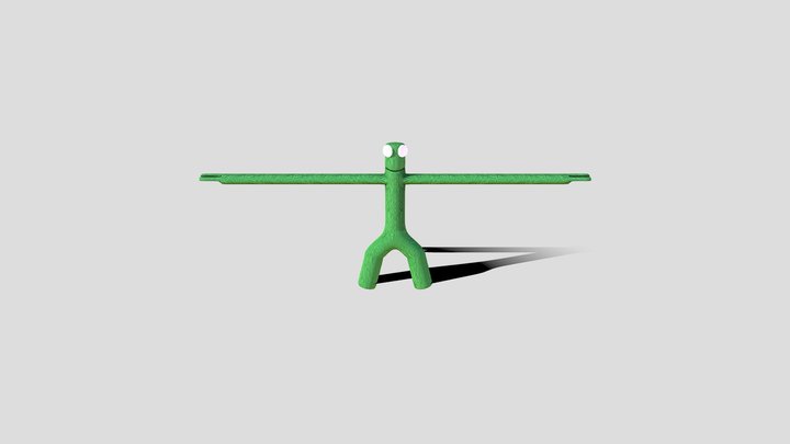 green-from-rainbow-friends-rigged 3D Model
