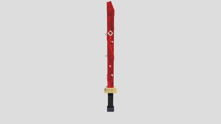Katana amaldiçoada (sangue) - OPSMP 3D Model