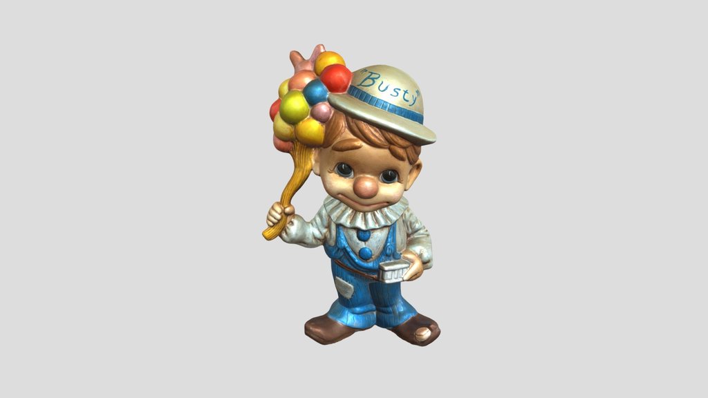 1960's Ceramic Clown Boy