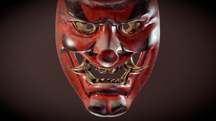 Tengu Mask 3D Model