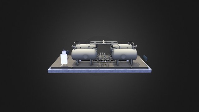 Modular Multi-Pak - 3-Phase Production Separator 3D Model