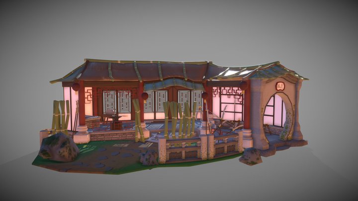 Ancient Chinese Blacksmith 3D Model