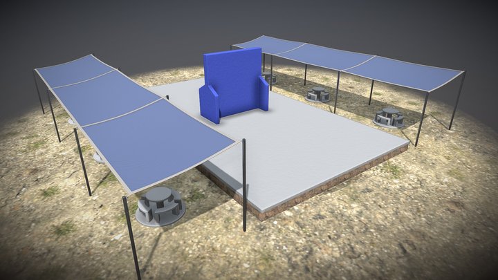 Mallasombra_canchas - Web 3D Model