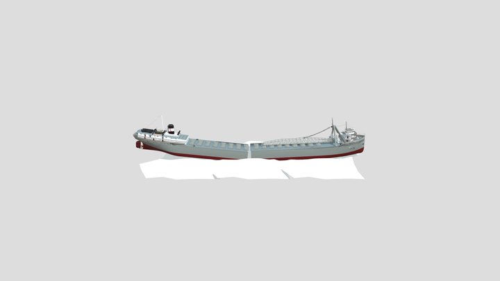 Carl D Bradley Shipwreck 3D Model