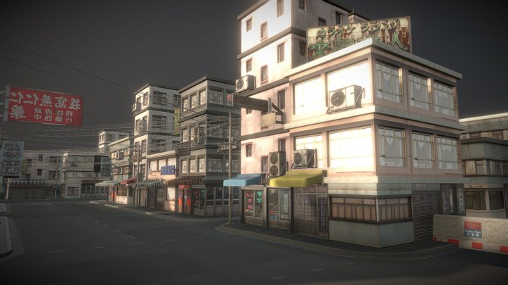 Streets of Asia - Modular Environment- Chinatown 3D Model