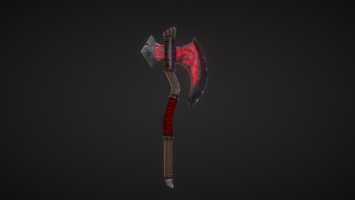 Stylised Axe 3D Model
