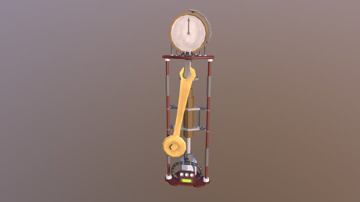 Grandfather Clock 3D Model