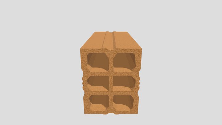 Ladrillo Hueco Doble 3D Model