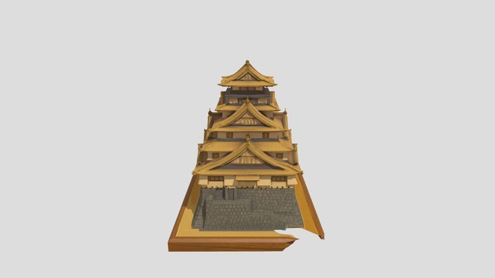 大阪城 3D Model