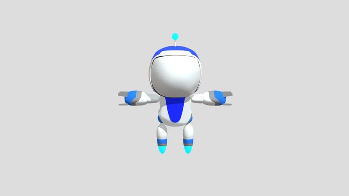 Astro Bot Rigged 3d Model 3D Model