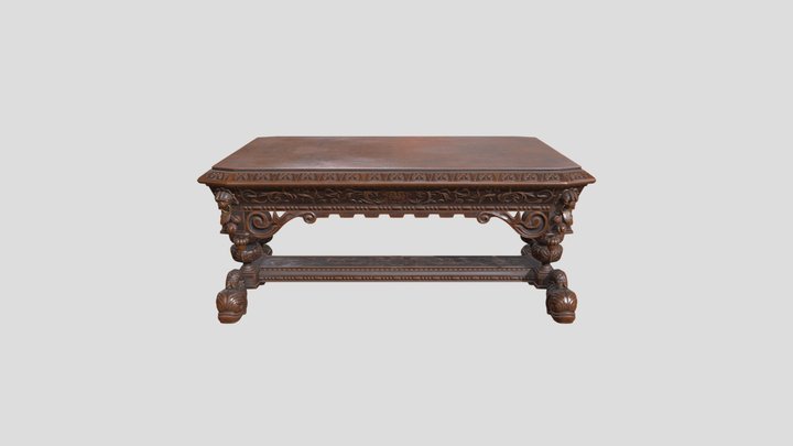 Antique Table 3D Model