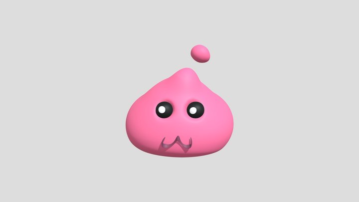 Poring colorido 3D Model