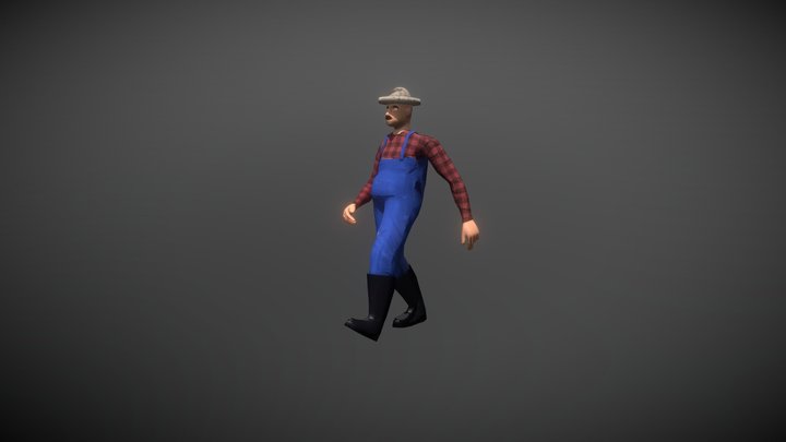 farmer animation 3D Model