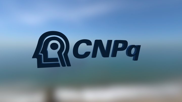 CNPq logotipo 3D Model