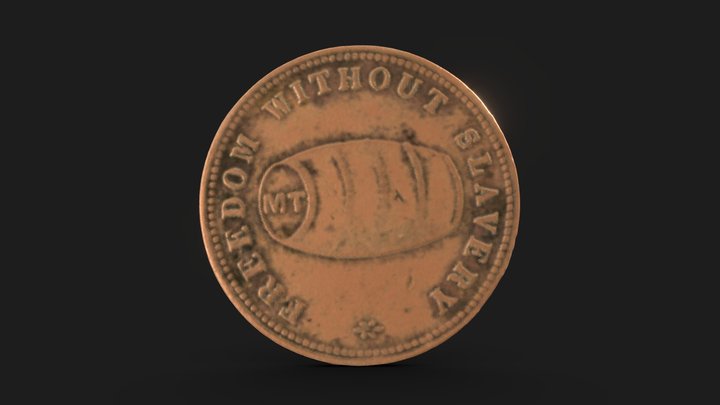 Abolitionists coin 3D Model