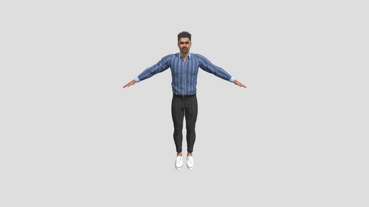 Babar Azam - Pakistan's Star Cricketer 3D Model