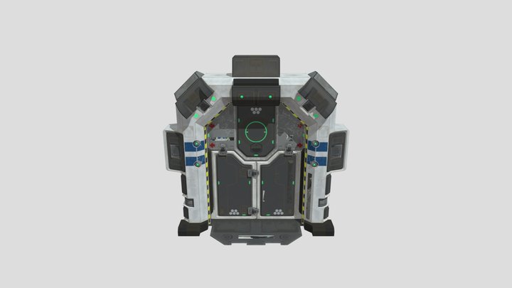 Worden Scifi Door 3D Model