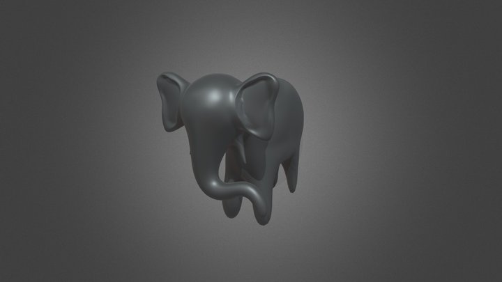 Baby Elephant 3D Model